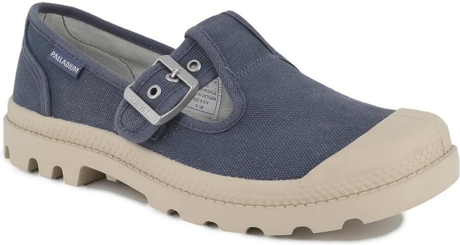 Palladium Dames Pampa Mary-Jane Washed Sneaker 94475 481 Vintage Indigo