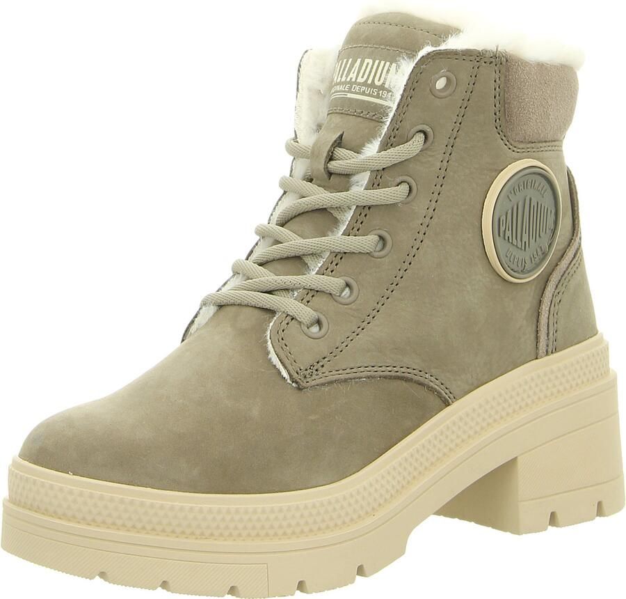 Palladium PALLARISE NBK WL Hoge sneakers Veterboots Dames veterschoenen Dames sneakersHalf-hoge schoenen Groen