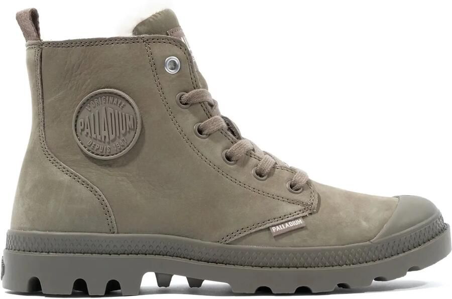 Palladium PAMPA HI ZIP WL Hoge sneakers Veterboots Dames veterschoenen Dames sneakersHalf-hoge schoenen Groen