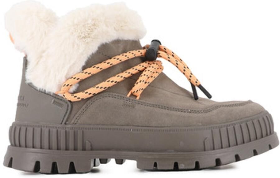 Palladium dames enkellaars Pallashock Lo Hiver taupe