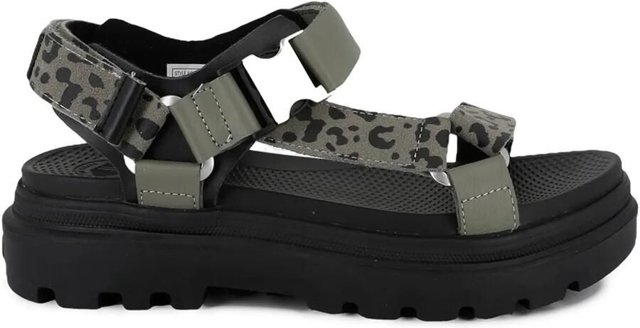 Palladium Pallacruise Strap Wild Sandalen Groen Vrouw