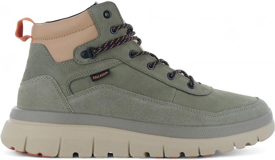 Palladium Pallaflex Cuff M Heren Sneaker-Boot Laarzen Schoenen Leer Groen 09509-399-M