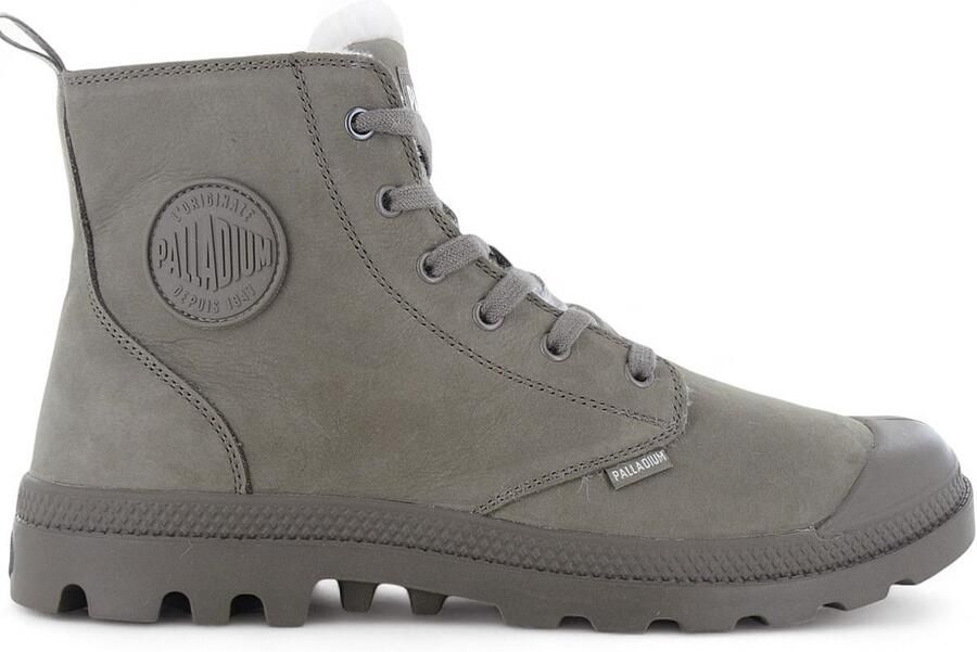 Palladium Pampa HI ZIP WL Heren Winter Laarzen Boots Schoenen Gevoerd 05982-281-M Grijs