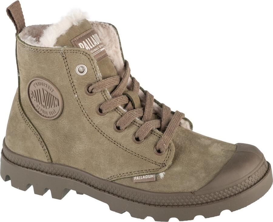 Palladium PAMPA HI ZIP WL Hoge sneakers Veterboots Dames veterschoenen Dames sneakersHalf-hoge schoenen Groen