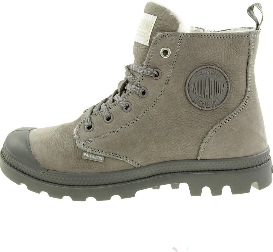 Palladium PAMPA HI ZIP WL Hoge sneakers Hoge sneakers Veterboots Dames veterschoenen Dames sneakersVrije tijd half-hoogHalf-hoge schoenen Heren veterschoen Heren sneakers Grijs - Foto 2