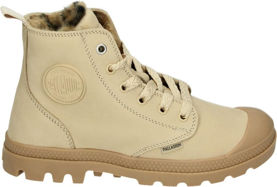 Palladium PAMPA HI ZIP WL WILD Hoge sneakers Veterboots Dames veterschoenen Dames sneakersHalf-hoge schoenen Wit beige