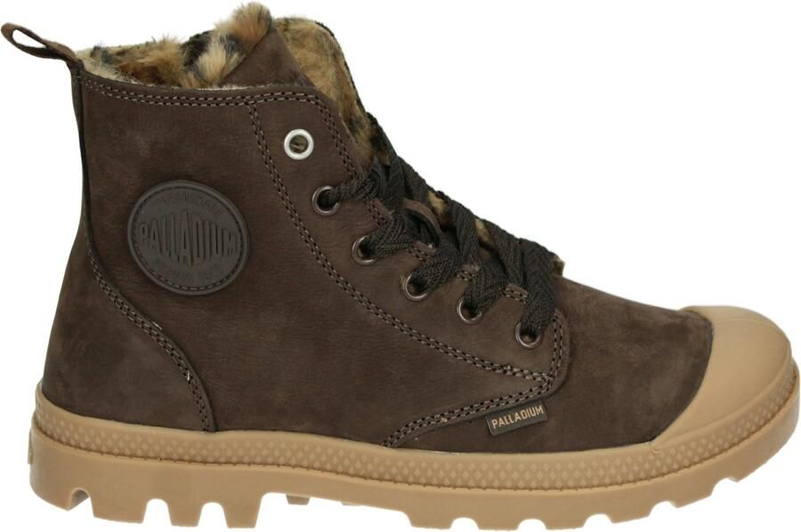 Palladium PAMPA HI ZIP WL WILD Hoge sneakers Veterboots Dames veterschoenen Dames sneakersHalf-hoge schoenen Bruin