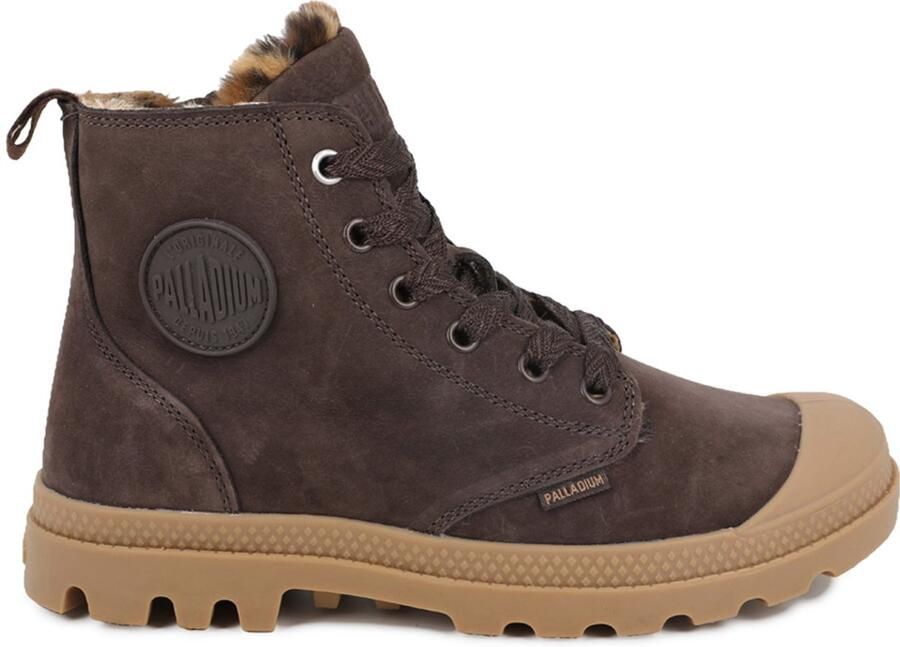 Palladium PAMPA HI ZIP WL WILD Hoge sneakers Veterboots Dames veterschoenen Dames sneakersHalf-hoge schoenen Bruin
