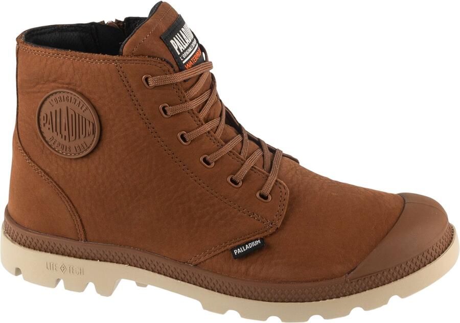 Palladium Pampa Lite Zip WP Unisex Bruin Sneakers