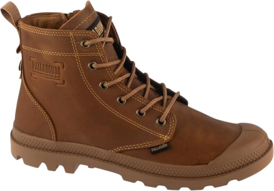 Palladium PAMPA ZIP LTH LEGACY Vrije tijd half-hoog Heren veterschoen Heren sneakers Cognac