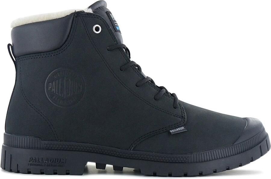 Palladium Pampa SP20 CUFF Leather WP WL Waterproof Winter Laarzen Boots Gevoerd Zwart 79067-008-M