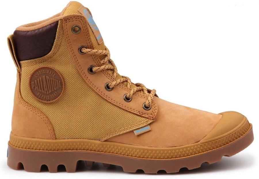 Palladium Sport Sportieve Leren Veterschoenen Bruin Unisex