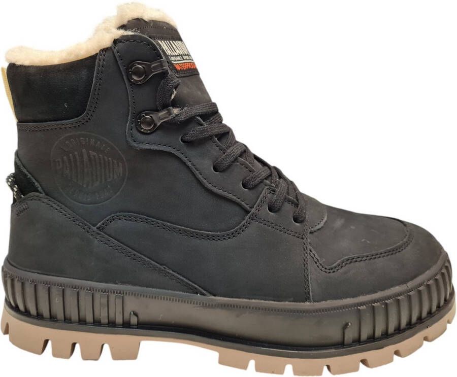 Palladium Pallashouck Warm Black Heren Veterschoenen Zwart