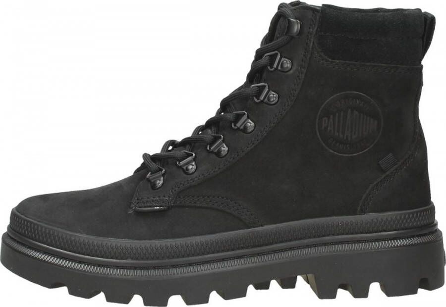 Palladium PALLATROOPER HKR Volwassenen VeterlaarzenHoge sneakersDames veterschoenenHalf-hoge schoenen Zwart