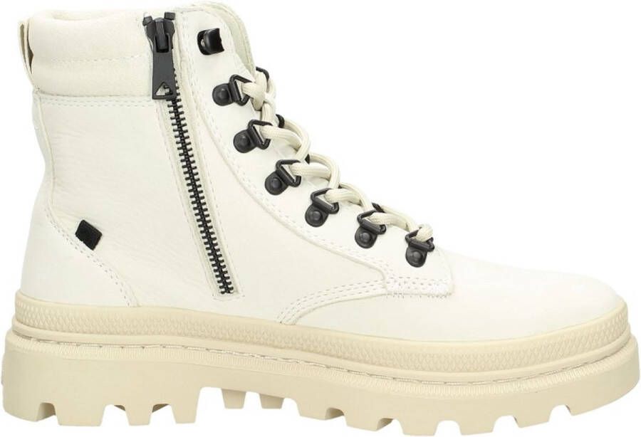 Palladium PALLATROOPER HKR Volwassenen VeterlaarzenHalf-hoge schoenen Wit beige