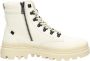 Palladium PALLATROOPER HKR Volwassenen VeterlaarzenHoge sneakersDames veterschoenenHalf-hoge schoenen Wit beige - Thumbnail 1