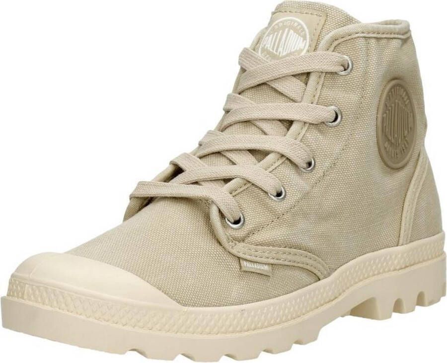 Palladium Womens Pampa Hi Veterboots Laarzen Met Veters Dames Beige