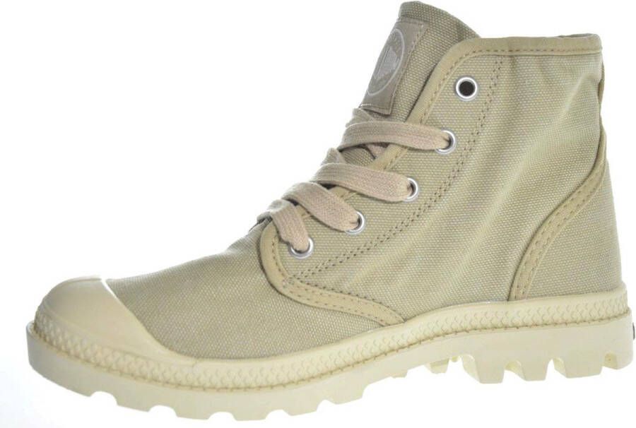 Palladium Womens Pampa Hi Veterboots Laarzen Met Veters Dames Beige