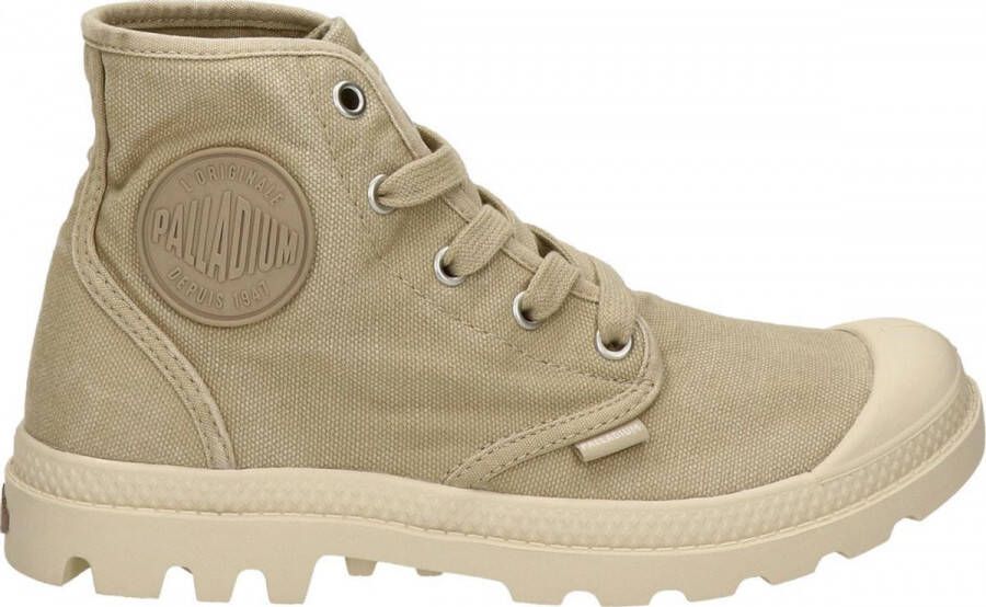 Palladium Womens Pampa Hi Veterboots Laarzen Met Veters Dames Beige - Foto 8