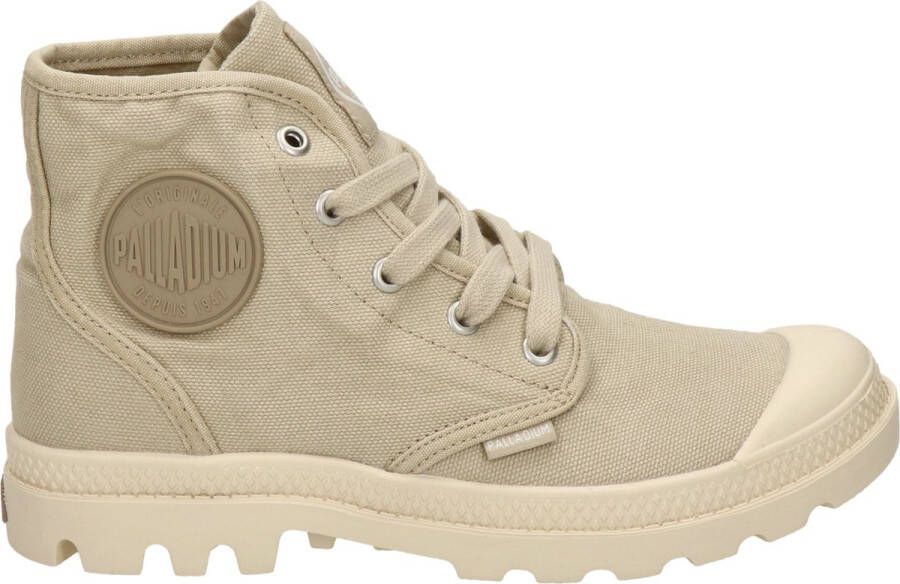 Palladium Womens Pampa Hi Veterboots Laarzen Met Veters Dames Beige - Foto 6