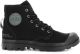 Palladium Hoge veterschoenen PAMPA HI HTG SUPPLY van textiel - Zwart