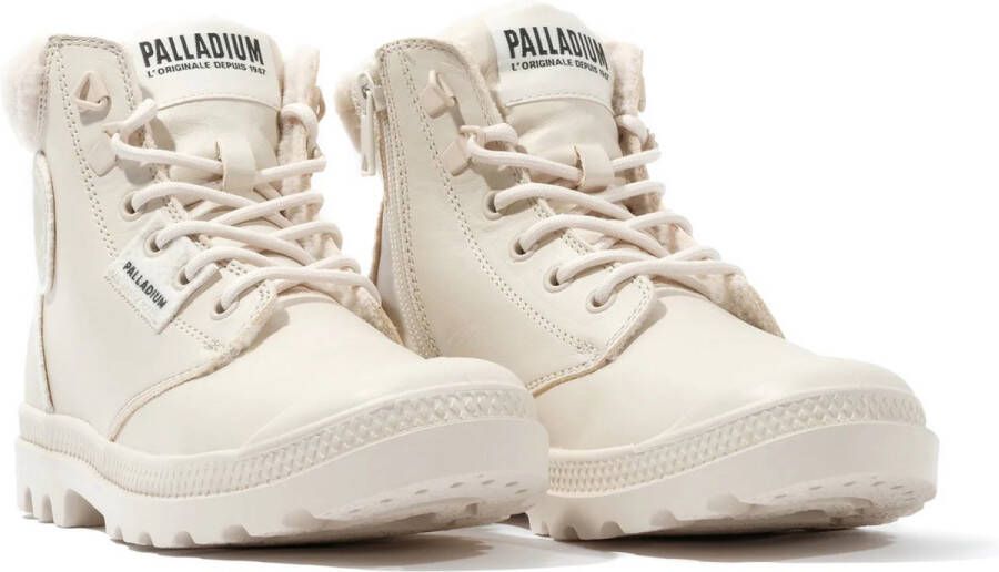 Palladium Pampa Hi Snow Warm dameslaarzen enkellaars leer 94380-175-M beige