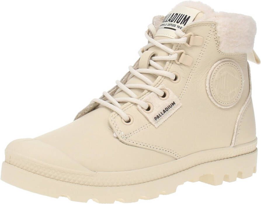Palladium Pampa Hi Snow Warm dameslaarzen enkellaars leer 94380-175-M beige