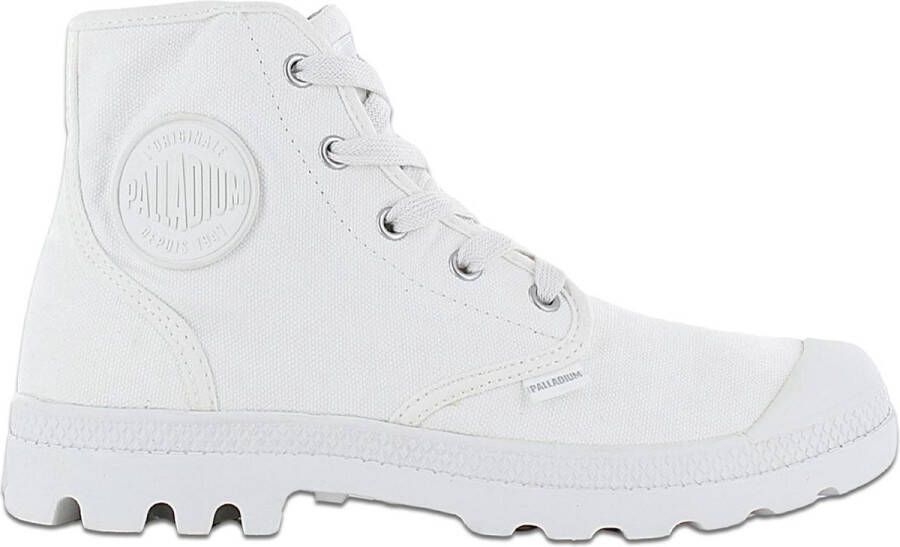 Palladium Pampa Hi (W) Dames Canvas Laarzen Boots Wit 92352-116-M