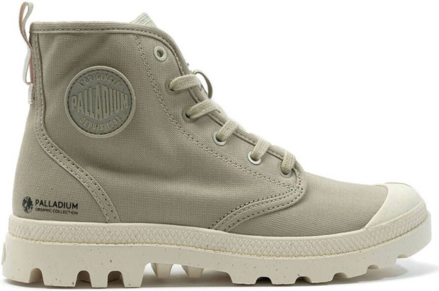 Palladium PAMPA HI ZIP ORGANIC Volwassenen Half-hoge schoenen Groen - Foto 2