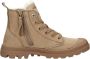 Palladium PAMPA HI ZIP WL Volwassenen VeterlaarzenHoge sneakersDames veterschoenenHalf-hoge schoenen Taupe - Thumbnail 1