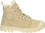 Palladium PAMPA~HIGH~ZIP~WL~~~~~~~~~~~~~ Hoge sneakersVeterlaarzenDames veterschoenenDames sneakersHalf-hoge schoenen Wit beige - Thumbnail 5
