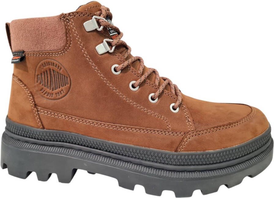 Palladium Troopercuff Bruine Nubuck Heren Veterboots Bruin