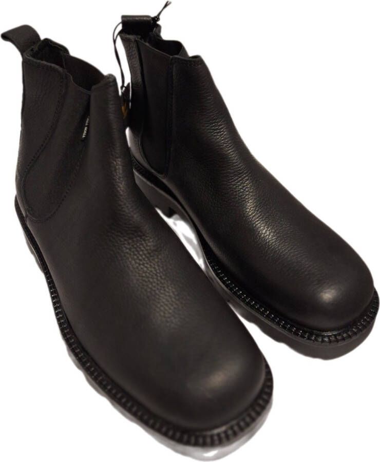 PALLMALL CHELSEABOOTS-BLACK LEDER