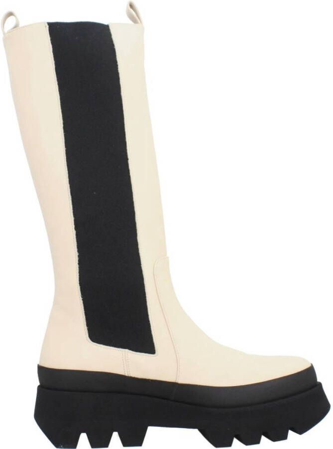 Paloma Barceló Hoge Laarzen Beige Dames