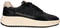 Palpa Zwarte Textiel Platform Sneaker Black Dames - Zwart
