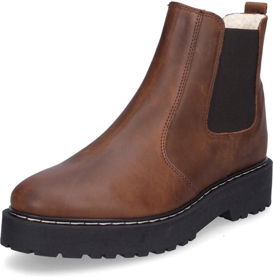Palpa dames Chelsea-laars bruin