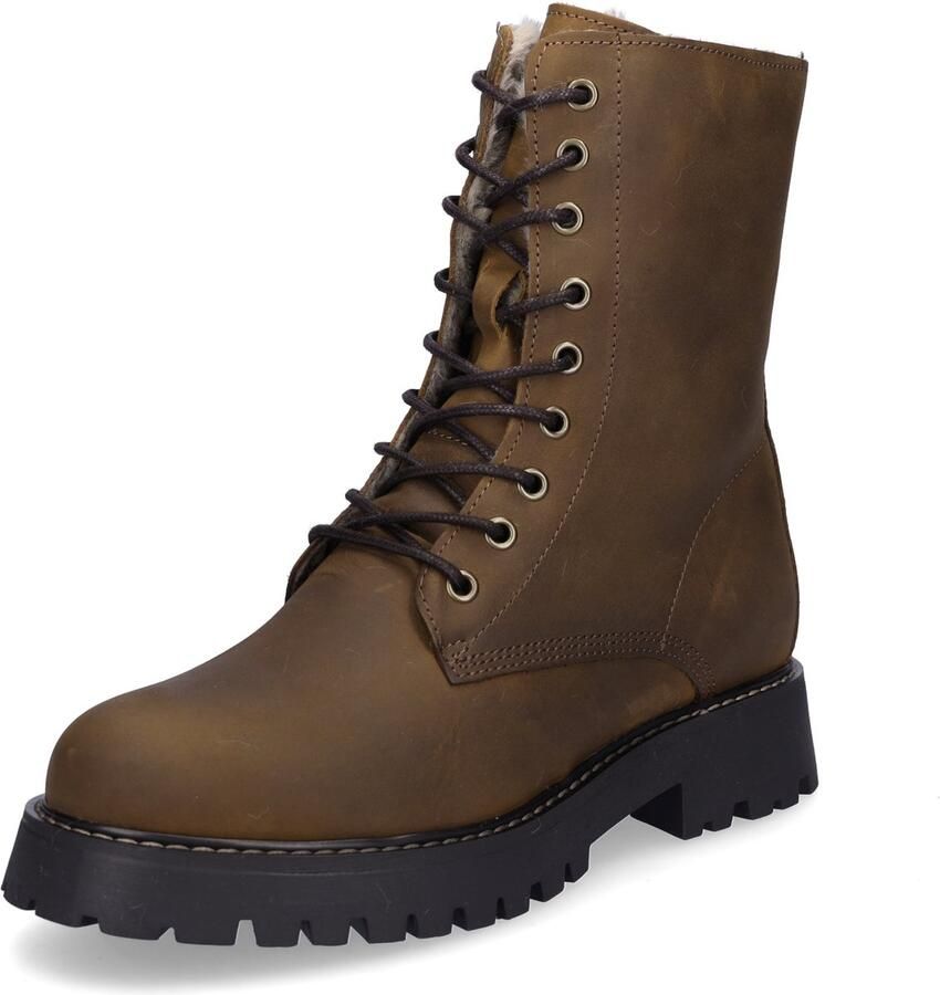 Palpa dames enkellaarsjes bruin