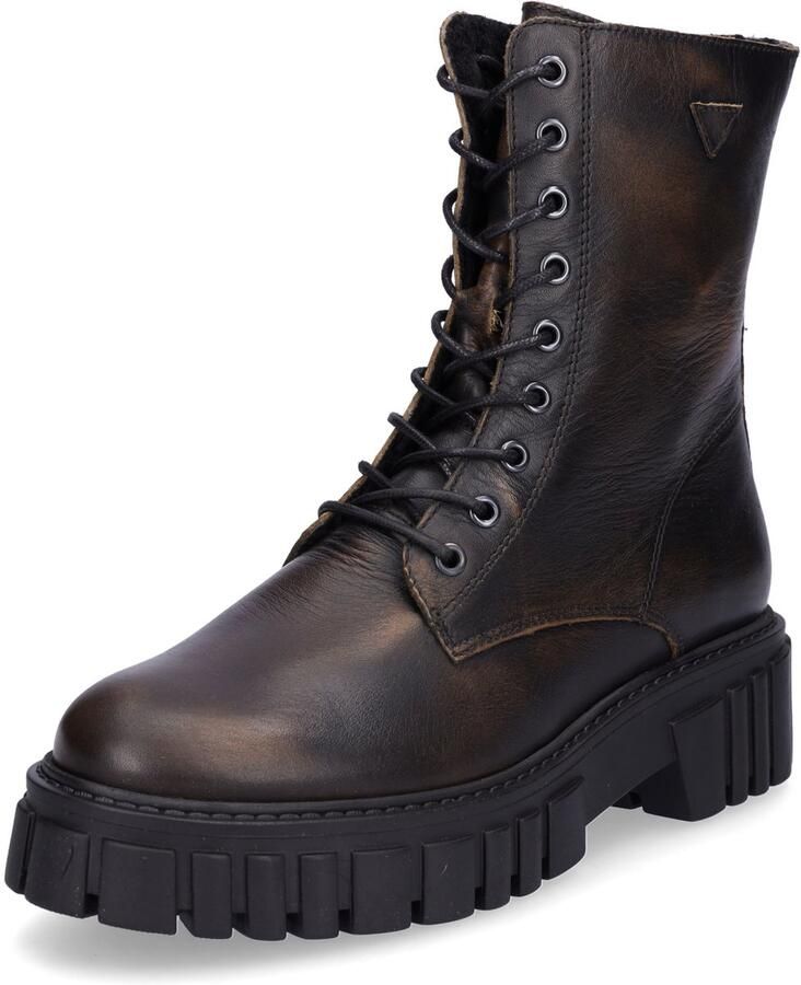 Palpa dames veterlaarsjes cognac