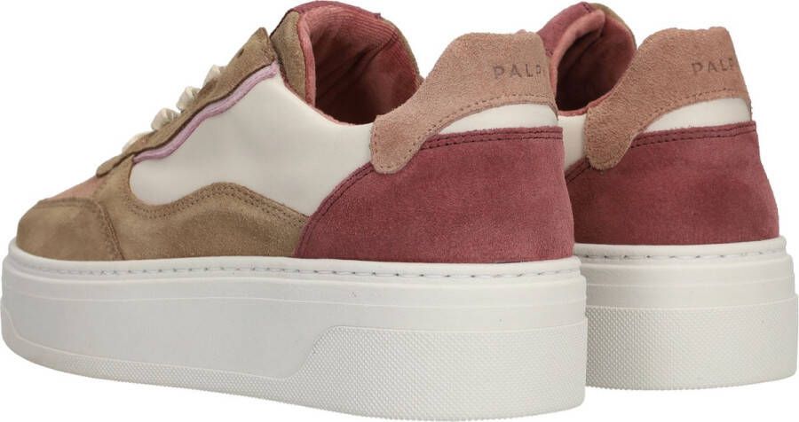 Palpa Beige Paarse Platform Sneakers Multicolor Dames