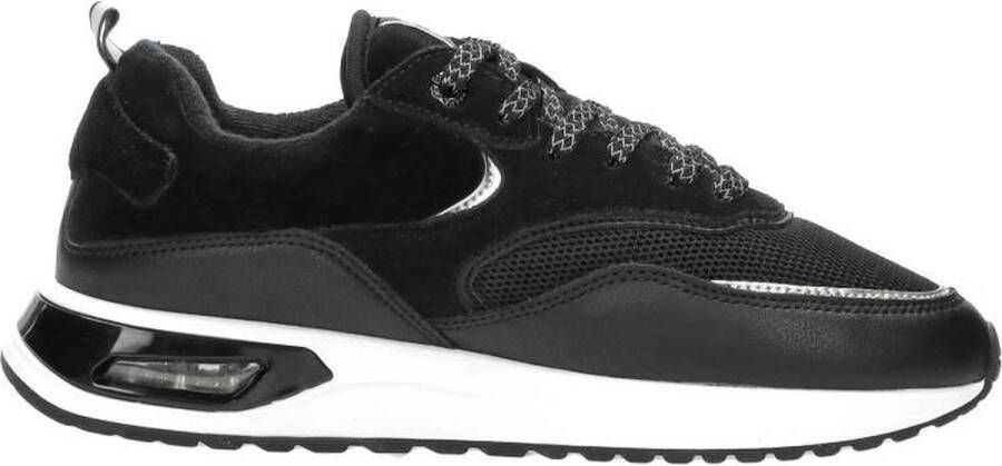 Palpa Zwarte Textiel Platform Sneaker Black Dames