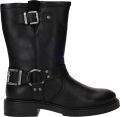 Palpa Zwarte Bikerboot met Zilveren Gespen Black Dames - Zwart