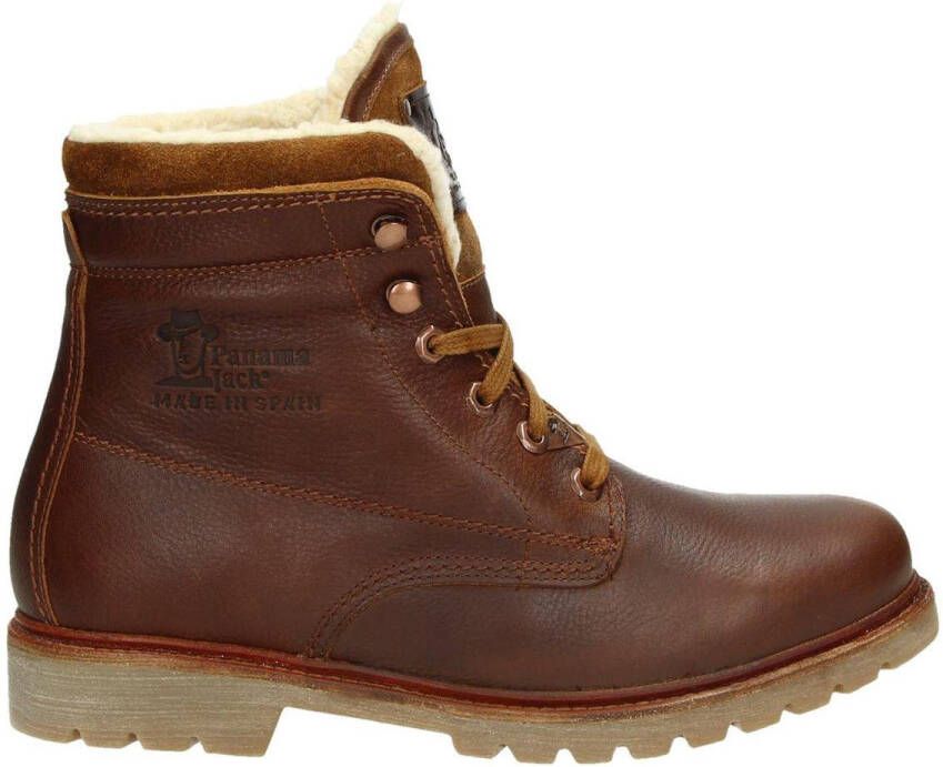 Panama Jack Aviator heren veterboot Cognac