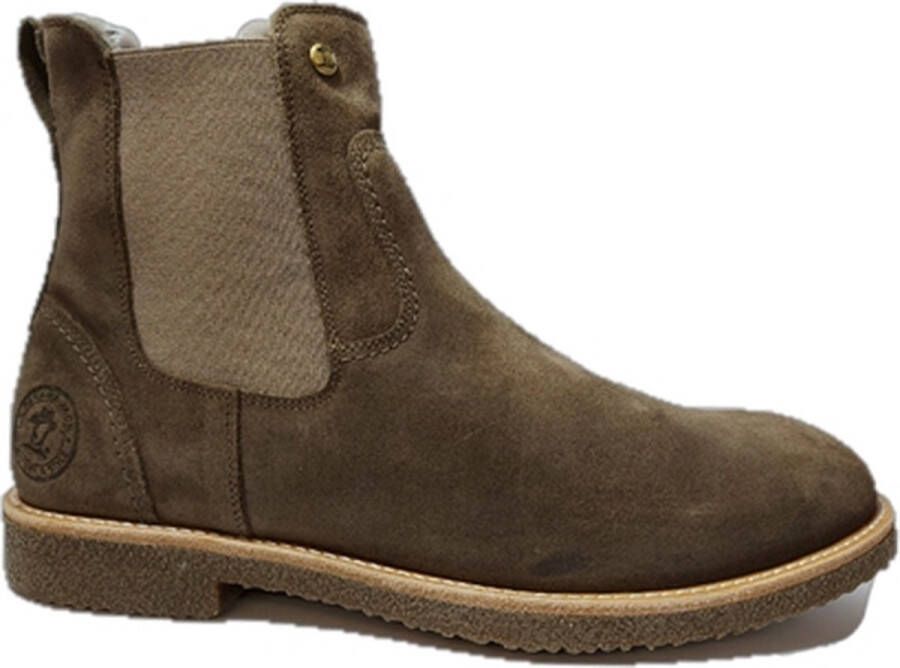 Panama Jack Chelsea Boots Garnock Igloo C11 Taupe Suède Vacht Gevoerd 10½