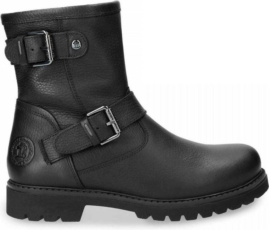 Panama Jack Winterlaarzen ankle boot warm lining with logo embossing on the heel