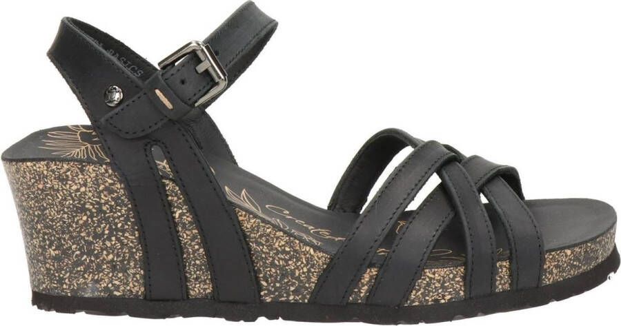 Panama Jack Vera Basics B1 sandalen met sleehak zwart - Foto 2