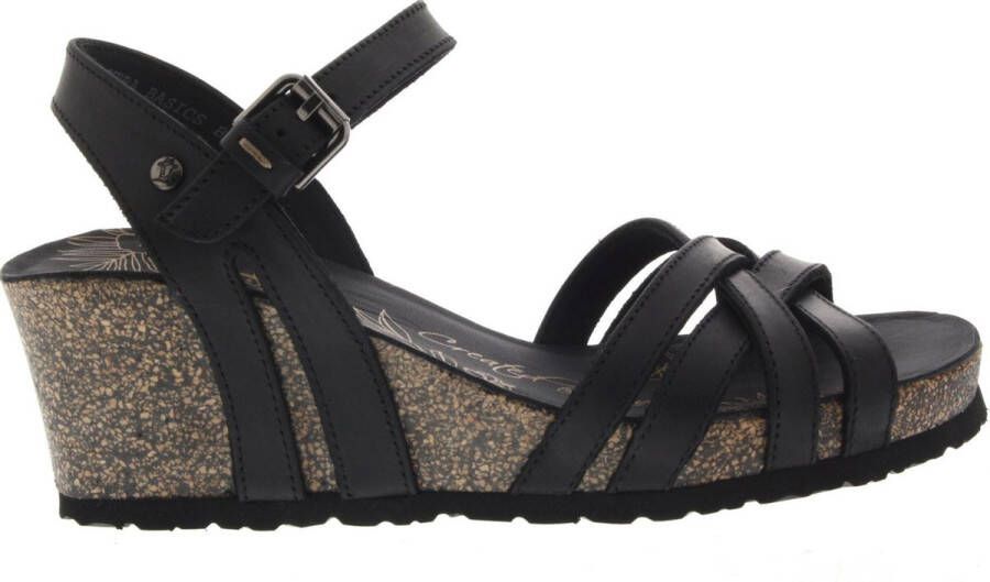 Panama Jack Vera Basics B1 sandalen met sleehak zwart - Foto 4