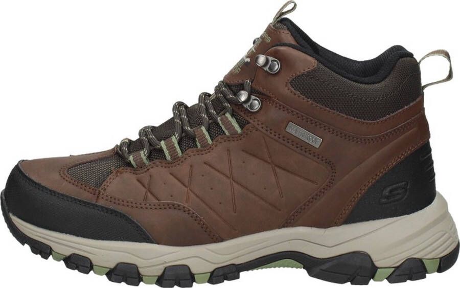 Skechers Selmen Telago Veterschoenen Hoog middel bruin