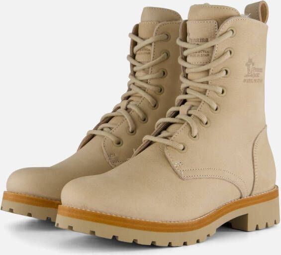PANAMA JACK nubuck veterboots beige Nubuck Veterboots Dames