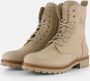 PANAMA JACK nubuck veterboots beige Nubuck Veterboots Dames - Thumbnail 1