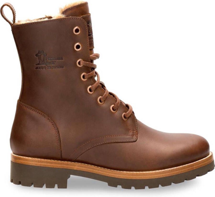 Panama Jack FRISIA~B10~~~~~~~~~~~~~~~~~~~~ Hoge sneakers Veterlaarzen Dames veterschoenen Dames sneakersHalf-hoge schoenen Cognac - Foto 5